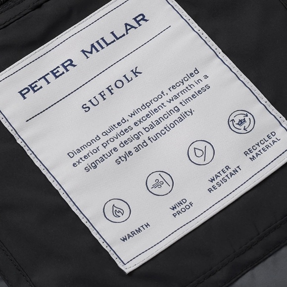 Peter Millar Suffolk Coat Crown Black - Picture 3 of 6